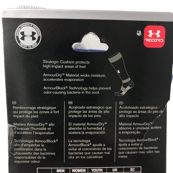Under Armour Over-The-Calf Baseball Socks Size LG - Picture 3 of 3